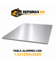 Tabla aluminiu lisa 1.5mm, 1250x2500mm (1050A)